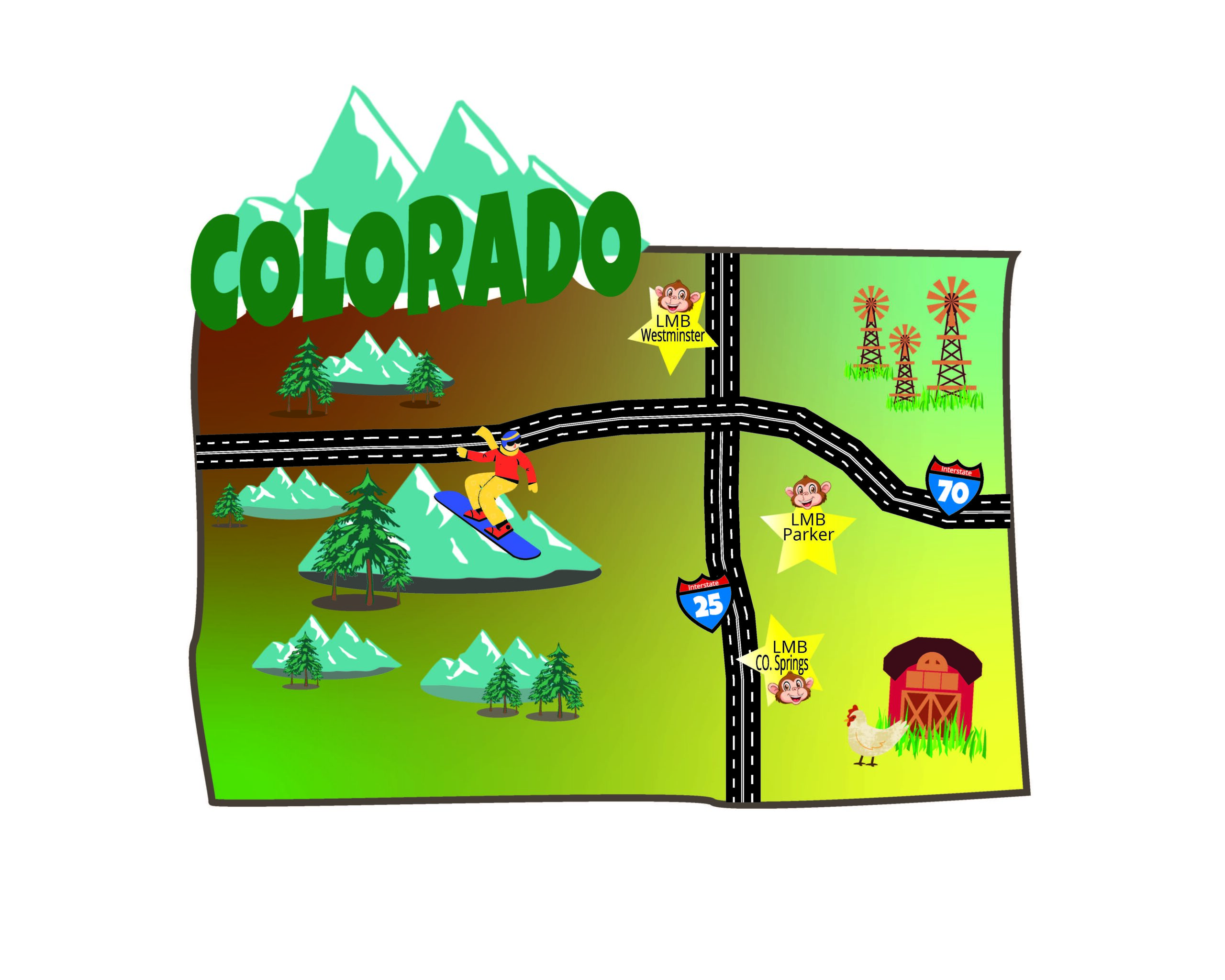 colorado map for kids